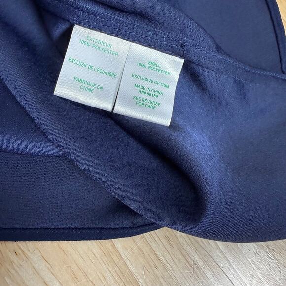 Lilly Pulitzer NWT Nala Soft Shift Dress True Navy Blue Size 4 Gold Floral Lace - Picture 11 of 12